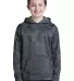 Sport Tek YST240 Sport-Tek Youth Sport-Wick CamoHe in Dark smoke gry front view