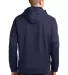 Sport Tek ST290 Sport-Tek Repel Fleece Hooded Pull in True navy back view