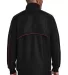 Sport Tek JST83 Sport-Tek Shield Ripstop Jacket in Black/true red back view