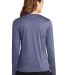 Sport Tek LST360LS Sport-Tek Ladies Long Sleeve He in True navy hthr back view