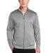 Sport Tek ST241 Sport-Tek Sport-Wick Fleece Full-Z in Silver front view