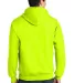 Gildan 12500 9.3 oz. Ultra Blend® 50/50 Hood in Safety green back view