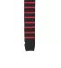 Sport Tek STA03 Sport-Tek Striped Arm Socks Black/True Red front view