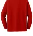 Gildan 2400B Youth 6.1 oz. Ultra Cotton® Long-Sle in Red back view