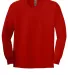 Gildan 2400B Youth 6.1 oz. Ultra Cotton® Long-Sle in Red front view