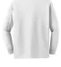 Gildan 2400B Youth 6.1 oz. Ultra Cotton® Long-Sle WHITE back view