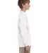Gildan 2400B Youth 6.1 oz. Ultra Cotton® Long-Sle WHITE side view