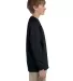 Gildan 2400B Youth 6.1 oz. Ultra Cotton® Long-Sle in Black side view