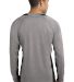 Sport Tek ST361LS Sport-Tek Long Sleeve Heather Co in Vnt he/black back view
