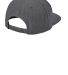 Sport Tek STC19 Sport-Tek® Flat Bill Snapback Cap in Dark hthr grey back view