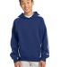Sport Tek YST265 Sport-Tek® Youth Sleeve Stripe P in Tr royal/white front view
