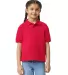 8800B Gildan Youth 5.6 oz. Ultra Blend® 50/50 Jer in Red front view