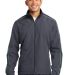 Sport Tek JST61 Sport-Tek Piped Colorblock Wind Ja in Grph gry/forst front view