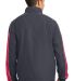 Sport Tek JST61 Sport-Tek Piped Colorblock Wind Ja in Grph gry/trred back view