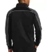 Sport Tek JST92 Sport-Tek Piped Tricot Track Jacke in Blk/irn gry/wh back view