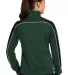 Sport Tek LST92 Sport-Tek Ladies Piped Tricot Trac For Grn/Blk/Wh back view