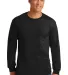 2410 Gildan 6.1 oz. Ultra Cotton® Long-Sleeve Poc in Black front view