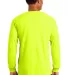 2410 Gildan 6.1 oz. Ultra Cotton® Long-Sleeve Poc in Safety green back view