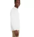 2410 Gildan 6.1 oz. Ultra Cotton® Long-Sleeve Poc in White side view