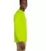 2410 Gildan 6.1 oz. Ultra Cotton® Long-Sleeve Poc in Safety green side view