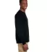 2410 Gildan 6.1 oz. Ultra Cotton® Long-Sleeve Poc in Black side view