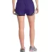 Sport Tek LST304 Sport-Tek Ladies Cadence Shorts in Purple/wht/blk back view