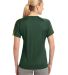 Sport Tek LST351 Sport-Tek Ladies Colorblock PosiC in For grn/gold back view