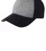 Sport Tek STC18 Sport-Tek® Jersey Front Cap in Vntg htr/black front view