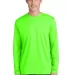 Sport Tek ST340LS Neon Green front view
