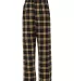 Boxercraft F20 Flannel Pants With Pockets Black/ Gold back view