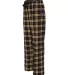 Boxercraft F20 Flannel Pants With Pockets Black/ Gold side view