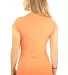 64000L Gildan Ladies 4.5 oz. SoftStyle™ Ringspun in Heather orange back view