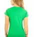 64000L Gildan Ladies 4.5 oz. SoftStyle™ Ringspun in Irish green back view