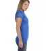 64000L Gildan Ladies 4.5 oz. SoftStyle™ Ringspun in Heather royal side view