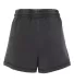 Boxercraft K11 Women's Enzyme-Washed Rally Shorts Charcoal back view