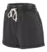 Boxercraft K11 Women's Enzyme-Washed Rally Shorts Charcoal side view
