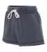 Boxercraft K11 Women's Enzyme-Washed Rally Shorts Navy side view