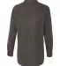 Burnside 5200 Women's Long Sleeve Solid Flannel Sh Charcoal back view