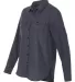 Burnside 5200 Women's Long Sleeve Solid Flannel Sh Denim side view
