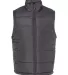 Burnside 8700 Puffer Vest Charcoal front view