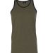 Burnside 9111 Heathered Tank Top in Heather green front view