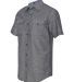 Burnside 9255 Chambray Short Sleeve Shirt Dark Denim side view