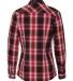 Burnside 5206 Women's Convertible Sleeve Flannel W Red/ Black back view