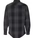 Burnside 8206 Long Sleeve Western Shirt Black/ Grey back view