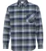 Weatherproof 164761 Vintage Brushed Flannel Long S Navy/ Green front view