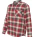 Weatherproof 164761 Vintage Brushed Flannel Long S Black/ Red side view