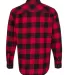 Weatherproof 164761 Vintage Brushed Flannel Long S Crimson/ Black back view