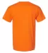 Bayside 1701 USA-Made 50/50 Short Sleeve T-Shirt in Safety orange back view
