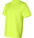 Bayside 1701 USA-Made 50/50 Short Sleeve T-Shirt in Safety green side view
