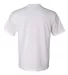 Bayside 1701 USA-Made 50/50 Short Sleeve T-Shirt in White back view